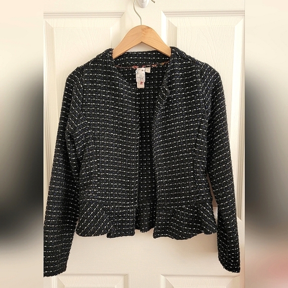 Anthropologie Tweed Peplum Jacket, XS - Picture 3 of 8